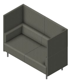 3D Presentation Image of Seat Workspace AspectFurniture Forum Two HighBack