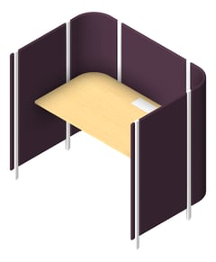 3D Presentation Image of OfficePod Workspace AspectFurniture Habitat Open