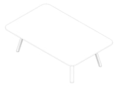 3D Documentation Image of Table Rectangular AspectFurniture Sector2 Sitting