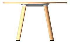 Front Image of Table Round AspectFurniture Sector2 Sitting