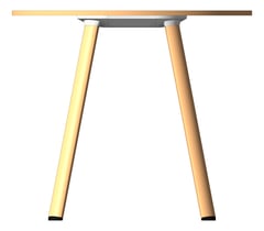 Front Image of Table Round AspectFurniture Sector2 Standing