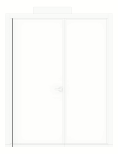 Front Image of Booth Meeting AspectFurniture StudioPod 1850W DoorPostHinge