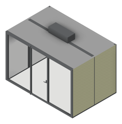 3D Presentation Image of Booth Meeting AspectFurniture StudioPod 3650W