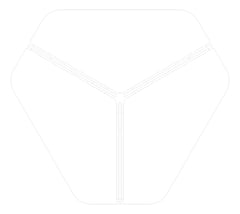 Plan Image of Desk Cluster AspectFurniture Zurich 120Deg Triangle AdjustableHeight