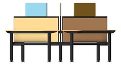 Front Image of Desk Cluster AspectFurniture Zurich 120Deg Triangle FixedHeight