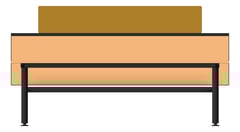 Front Image of Desk Double AspectFurniture Zurich Linear FixedHeight