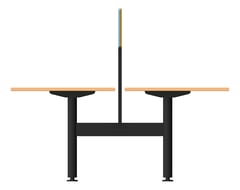 Left Image of Desk Double AspectFurniture Zurich Linear FixedHeight