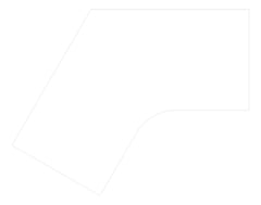 Plan Image of Desk Single AspectFurniture Zurich 120Deg FixedHeight