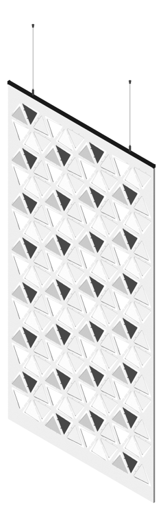 3D Presentation Image of Screen Acoustic AutexAU Cascade Folding F3 Material
