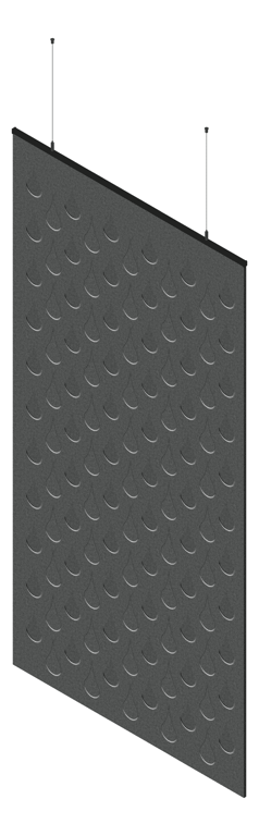 3D Presentation Image of Screen Acoustic AutexAU Cascade Folding F9 Material
