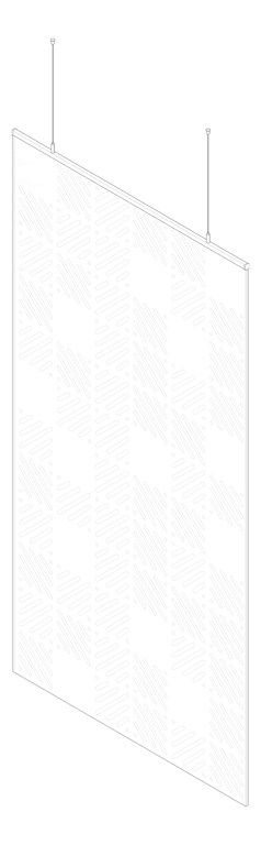 3D Documentation Image of Screen Acoustic AutexAU Cascade Static S5 Material