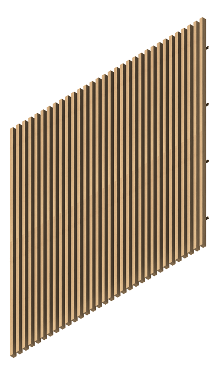 3D Presentation Image of WallBaffles Acoustic AutexAU Frontier Raft Beam