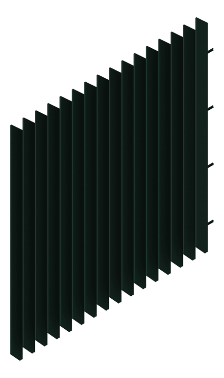 3D Presentation Image of WallBaffles Acoustic AutexAU Frontier Raft Blade