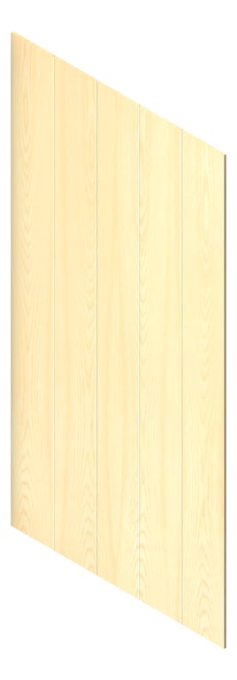 3D Presentation Image of Panel Acoustic AutexAU Groove V1 DoubleSpaced AmericanAsh