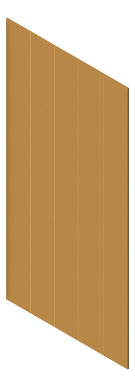 3D Presentation Image of Panel Acoustic AutexAU Groove V1 DoubleSpaced Beehive