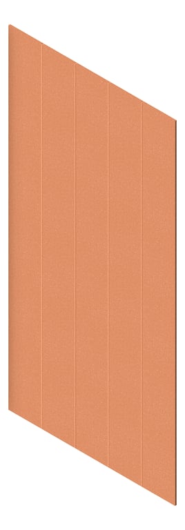 3D Presentation Image of Panel Acoustic AutexAU Groove V1 DoubleSpaced Canyon