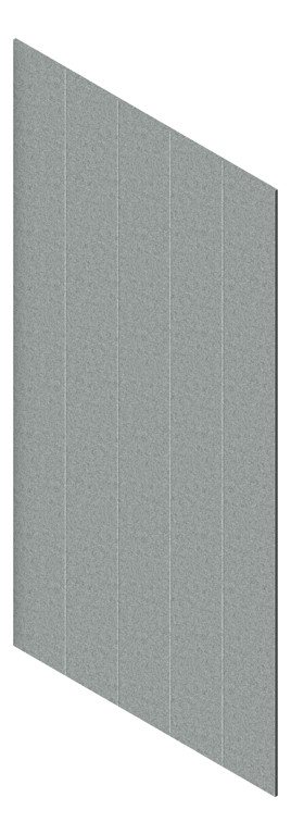 3D Presentation Image of Panel Acoustic AutexAU Groove V1 DoubleSpaced Flatiron