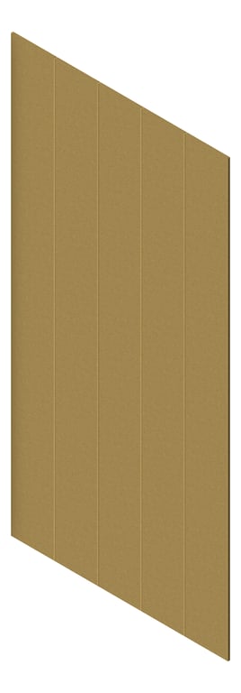 3D Presentation Image of Panel Acoustic AutexAU Groove V1 DoubleSpaced Highland