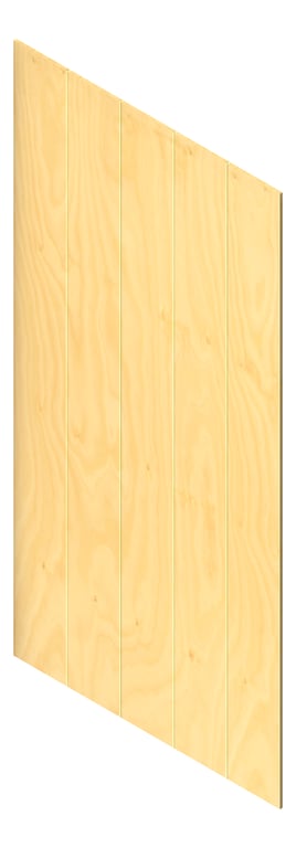 3D Presentation Image of Panel Acoustic AutexAU Groove V1 DoubleSpaced HoopPine