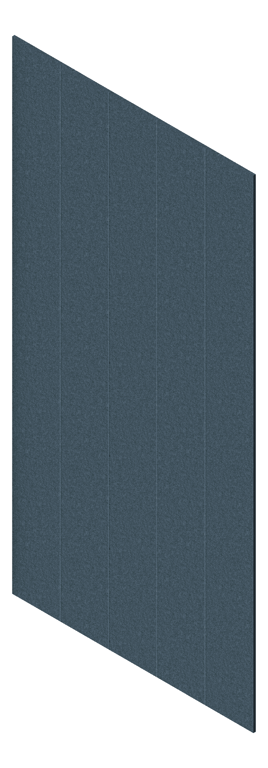 3D Presentation Image of Panel Acoustic AutexAU Groove V1 DoubleSpaced Muralla