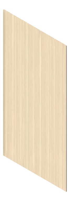 3D Presentation Image of Panel Acoustic AutexAU Groove V1 DoubleSpaced NordicOak