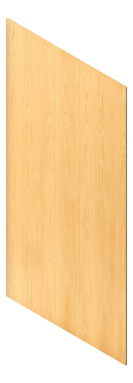3D Presentation Image of Panel Acoustic AutexAU Groove V1 DoubleSpaced Oak