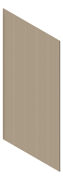 3D Presentation Image of Panel Acoustic AutexAU Groove V1 DoubleSpaced Parthenon