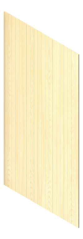3D Presentation Image of Panel Acoustic AutexAU Groove V1 HalfSpaced AmericanAsh