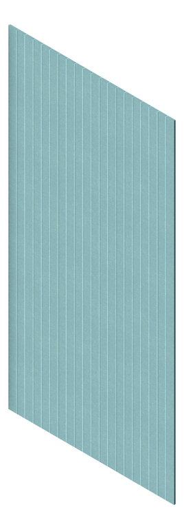 3D Presentation Image of Panel Acoustic AutexAU Groove V1 HalfSpaced FallingWater