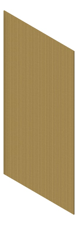 3D Presentation Image of Panel Acoustic AutexAU Groove V1 HalfSpaced Highland
