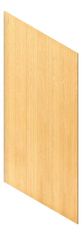 3D Presentation Image of Panel Acoustic AutexAU Groove V1 HalfSpaced Oak