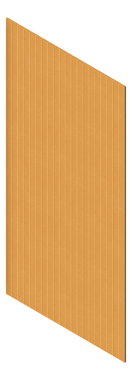 3D Presentation Image of Panel Acoustic AutexAU Groove V1 HalfSpaced Senado