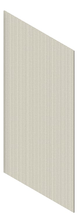 3D Presentation Image of Panel Acoustic AutexAU Groove V1 HalfSpaced Terrace