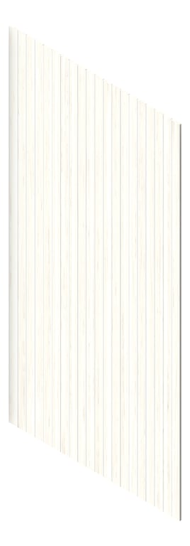 3D Presentation Image of Panel Acoustic AutexAU Groove V1 HalfSpaced WhitewashGum