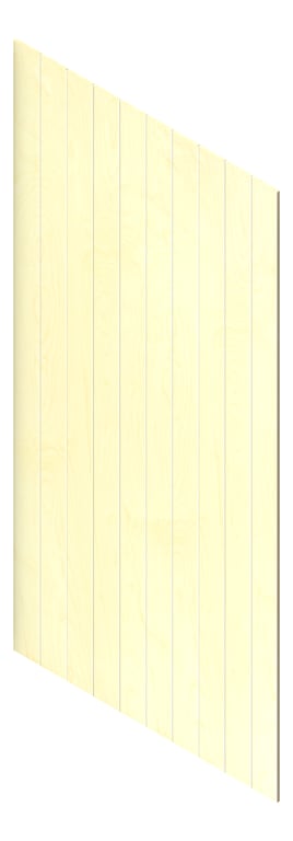 3D Presentation Image of Panel Acoustic AutexAU Groove V1 TypicalSpaced Birch