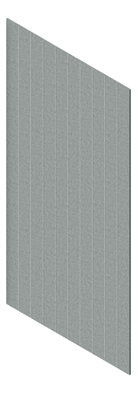 3D Presentation Image of Panel Acoustic AutexAU Groove V1 TypicalSpaced Flatiron