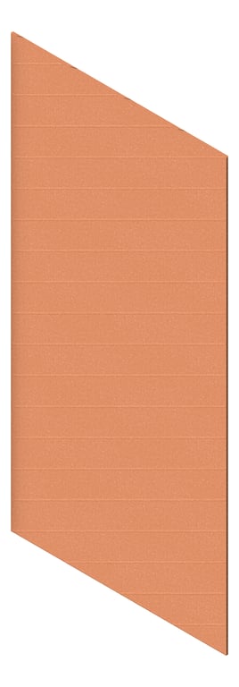 3D Presentation Image of Panel Acoustic AutexAU Groove V2 HalfSpaced Canyon
