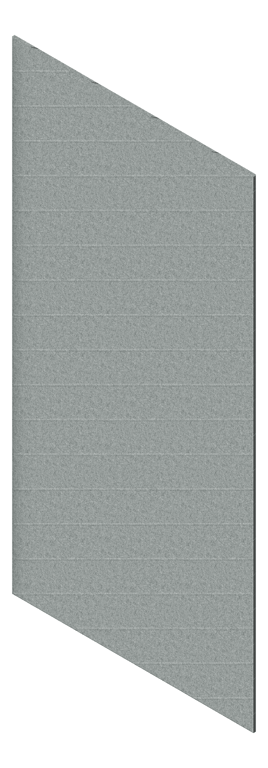 3D Presentation Image of Panel Acoustic AutexAU Groove V2 HalfSpaced Flatiron