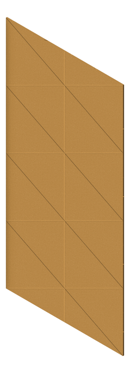 3D Presentation Image of Panel Acoustic AutexAU Groove V3 DoubleSpaced Beehive