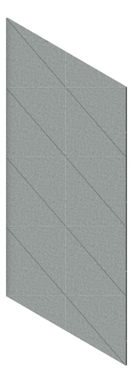 3D Presentation Image of Panel Acoustic AutexAU Groove V3 DoubleSpaced Flatiron