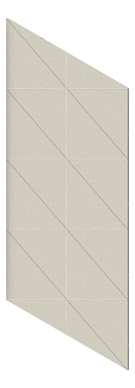 3D Presentation Image of Panel Acoustic AutexAU Groove V3 DoubleSpaced Terrace