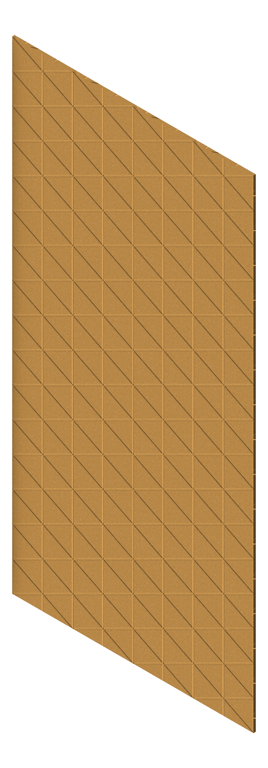 3D Presentation Image of Panel Acoustic AutexAU Groove V3 HalfSpaced Beehive