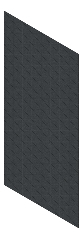 3D Presentation Image of Panel Acoustic AutexAU Groove V3 HalfSpaced Empire