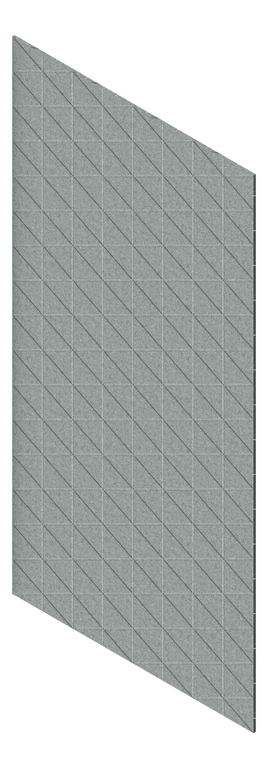 3D Presentation Image of Panel Acoustic AutexAU Groove V3 HalfSpaced Flatiron