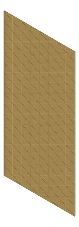 3D Presentation Image of Panel Acoustic AutexAU Groove V3 HalfSpaced Highland