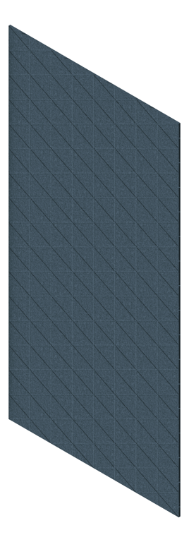 3D Presentation Image of Panel Acoustic AutexAU Groove V3 HalfSpaced Muralla