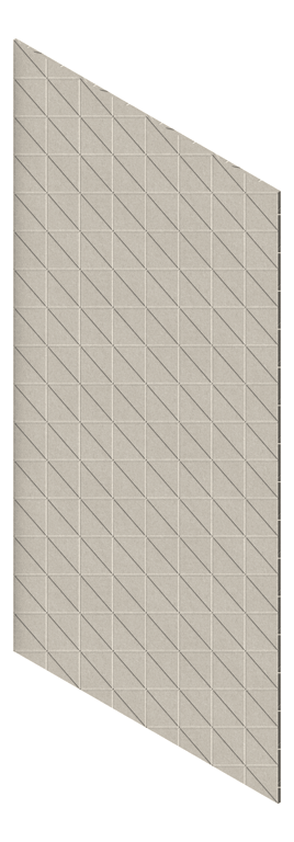 3D Presentation Image of Panel Acoustic AutexAU Groove V3 HalfSpaced Opera