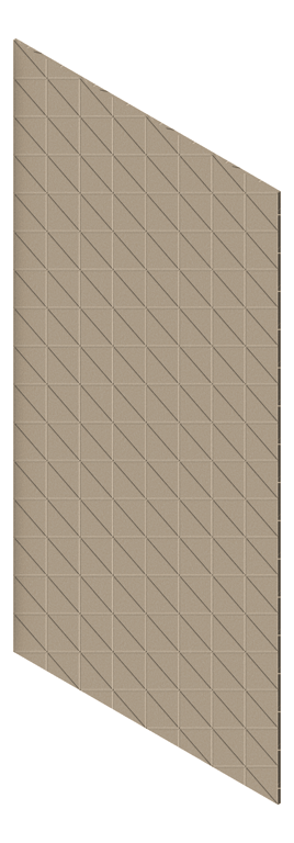 3D Presentation Image of Panel Acoustic AutexAU Groove V3 HalfSpaced Parthenon
