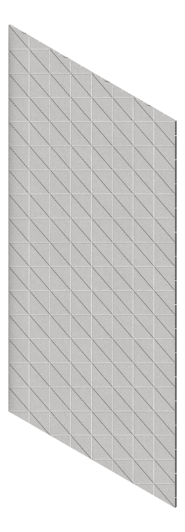 3D Presentation Image of Panel Acoustic AutexAU Groove V3 HalfSpaced Savoye