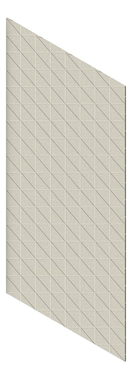 3D Presentation Image of Panel Acoustic AutexAU Groove V3 HalfSpaced Terrace